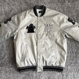 Men’s Real Bad Man Jacket, Quilted Bomber, Embroidered, Size XL, NWT